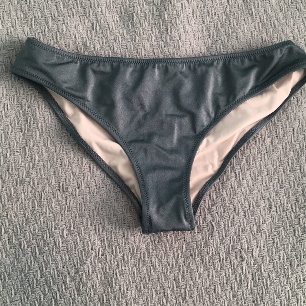 VS Pink Metallic Blue Bikini Bottoms